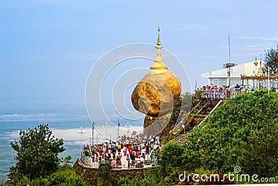 Kyaiktiyo pagoda Editorial Stock Photo