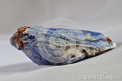 Kyanite Gemstone, Blue Kyanite ,Blue Kyanite is often found alongside Quartz which only makes this stone more powerfu. Stock Photo