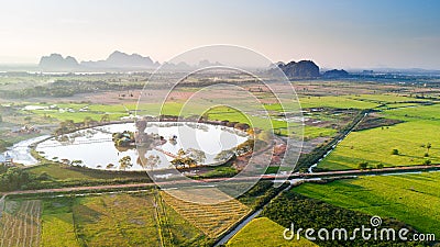 Kyauk Kalap pagoda in Myanmar Stock Photo