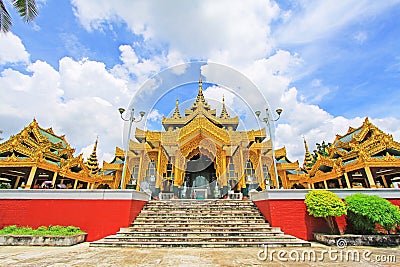 Kyauk Taw Gyi Pagoda, Yangon, Myanmar Stock Photo