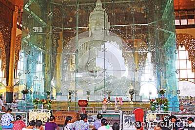 Kyauk Taw Gyi Pagoda, Yangon, Myanmar Editorial Stock Photo