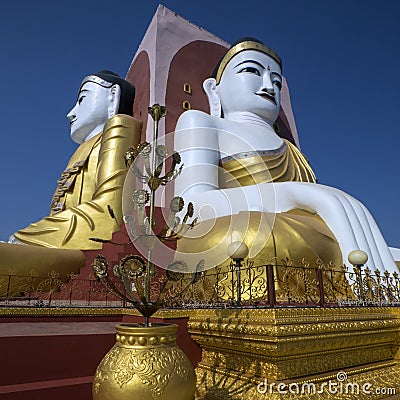 Kyeik Pun Pagoda - Bago - Myanmar (Burma) Stock Photo