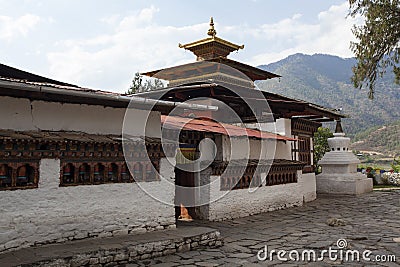 Kyichu Lhakhang temple in Paro Valley, Eastern Bhutan - Asia Stock Photo