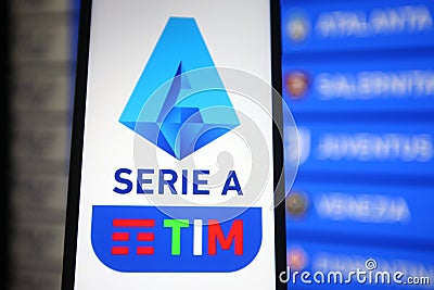 Serie A TIM logo Cartoon Illustration