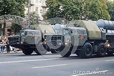 Military parade in Kyiv, Ukraine Editorial Stock Photo