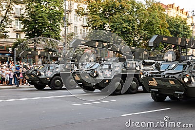 Military parade in Kyiv, Ukraine Editorial Stock Photo