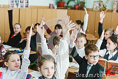 School lessons in Ukraine Editorial Stock Photo