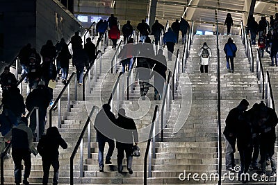 KYIV, UKRAINE - FEBRUARY 24, 2016: UEFA Championes League game with Dynamo Kyiv and Manchester City FC Editorial Stock Photo