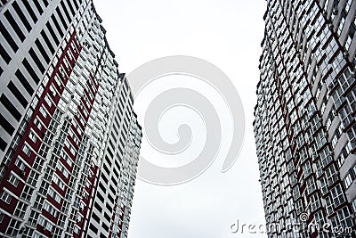 Kyiv, Ukraine. High building. Apartment house. Modern architecture Stock Photo