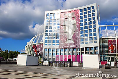 Olympic stadium NSC Olimpiysky - main stadium of Euro-2012 football championship, Kyiv, Ukraine Editorial Stock Photo