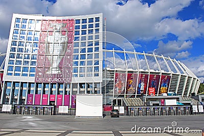 Olympic stadium NSC Olimpiysky - main stadium of Euro-2012 football championship, Kyiv, Ukraine Editorial Stock Photo