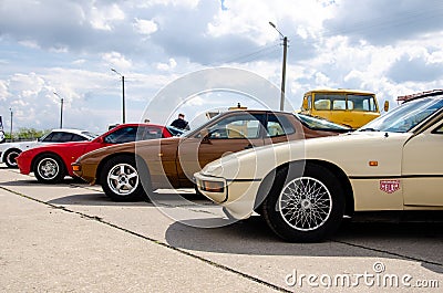 Kyiv, Ukraine - May 11, 2019: Porsche 924 Editorial Stock Photo