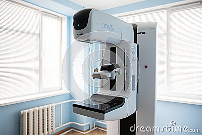 Equipment for the diagnosis of breast cancer Editorial Stock Photo