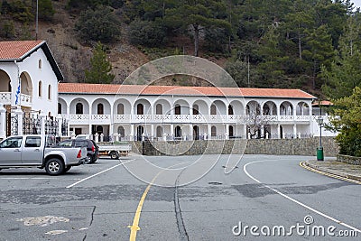 Kykkos Monastery in Paphos Forest, Cyprus Stock Photo