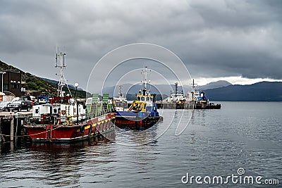 Kyle of Lochalsh Harbour Editorial Stock Photo