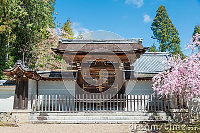 Jingo-ji Temple in Kyoto, Japan. The Temple originally built in 824, as a merger of two private Stock Photo