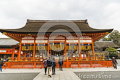 Kyoto, Japan at Fushimi Inari Shrine Editorial Stock Photo