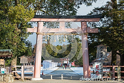 Kamigamo-jinja Shrine in Kyoto, Japan. It is part of UNESCO World Heritage Site - Historic Monuments of Ancient Kyoto. Stock Photo