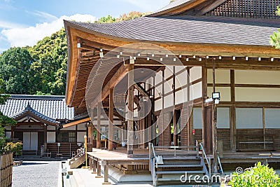 Nison-in Temple in Kyoto, Japan. It was first built between the years 834-848 by the Emperor Saga`s Stock Photo