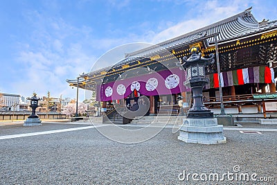 Higashi Honganji temple situated at the center of Kyoto, one of two dominant sub-sects of Shin Editorial Stock Photo