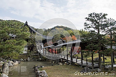Kangetsu-dai bridge at Kodaiji Temple in Kyoto Editorial Stock Photo