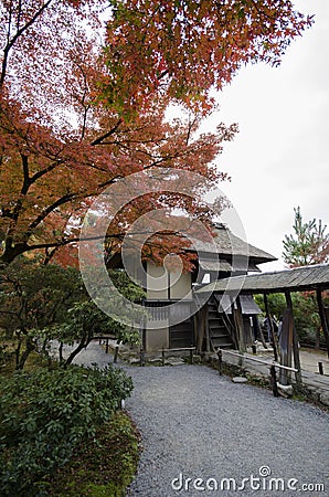 Shigure-tei inside the Kodaiji temple gardens in Kyoto Japan Editorial Stock Photo