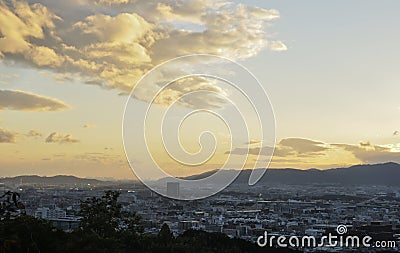 Kyoto top view 1 Stock Photo