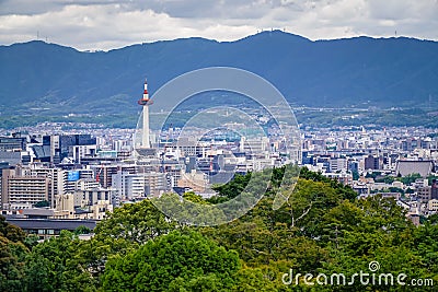 Kyoto view Editorial Stock Photo