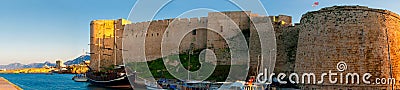 Kyrenia. Medieval Castle and old harbour. Cyprus. Stock Photo