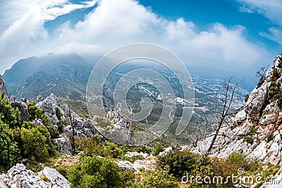 The Kyrenia Mountain Range. Kyrenia Girne District, Cyprus Stock Photo