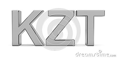 KZT Kazakhstani tenge currency code Stock Photo