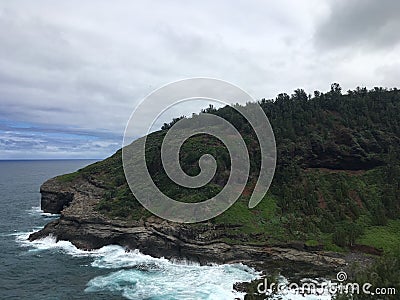 KÄ«lauea Point National Wildlife Refuge on Kauai Island in Hawaii. Stock Photo