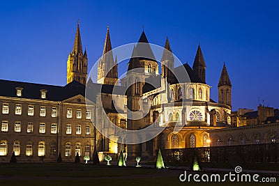 L'Abbaye-aux-Hommes, Church of Saint Etienne, Caen Stock Photo