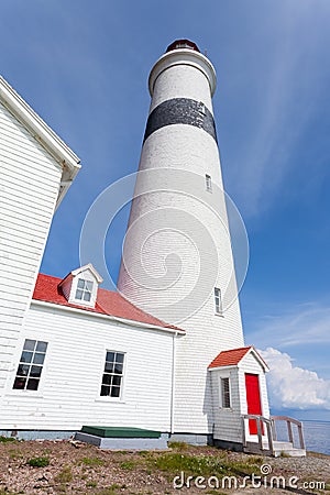 Point Amour Lighthouse Labrador Canada Stock Photo