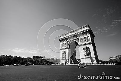 L'Arc de Triomphe Stock Photo