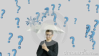 L'homme humain de personne qui ne veulent pas résolvent des problèmes vivants que les questions ne veulent pas grandir dans le co banque de vidéos L'homme humain de personne qui ne veulent pas résolvent des problèmes vivants que les questions ne veulent pas grandir dans le co banque de vidéos