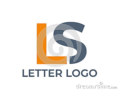 L s letter logo. company alphabet logotype. brand identity design. isolated vector image Vector Illustration