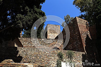 La Alcazaba, Histiric Building, Malaga, Spain Stock Photo