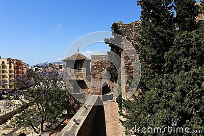 La Alcazaba, Histiric Building, Malaga, Spain Stock Photo