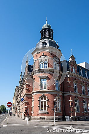 La banque postale post office in colmar Stock Photo