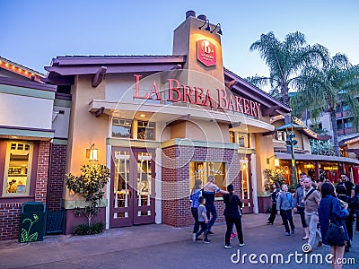 La Brea Bakery store at Downtown Disney Editorial Stock Photo