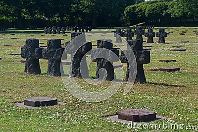 La Cambe German war cemetery, Normandy, France Stock Photo