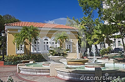 La Casita. Visitor's information center, old San Juan Stock Photo