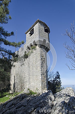 La Cesta tower of Mount Titan Stock Photo