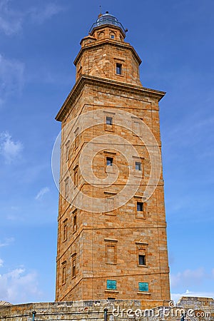 La Coruna Hercules tower Galicia Spain Stock Photo