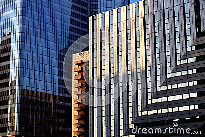 La defense Paris business district offices buildings and hotels Editorial Stock Photo