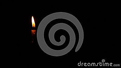 La flamme de bougie était enflée éteinte La flamme de bougie était enflée éteinte