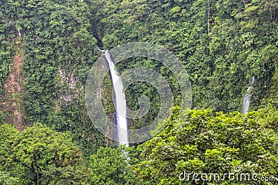 La Fortuna Waterfall in Arenal National Park, Costa Rica Stock Photo