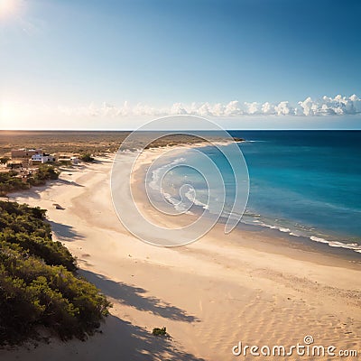 La Guajira in Colombia, exotic and fascinating tourist destination, desert, sea and incredible landscapes. made with Stock Photo