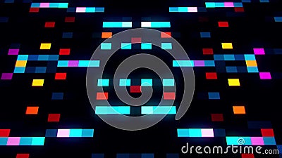 La inteligencia artificial AI de la ciencia ficción colorida ajusta el fondo de Loopable almacen de metraje de vídeo La inteligencia artificial AI de la ciencia ficción colorida ajusta el fondo de Loopable almacen de metraje de vídeo